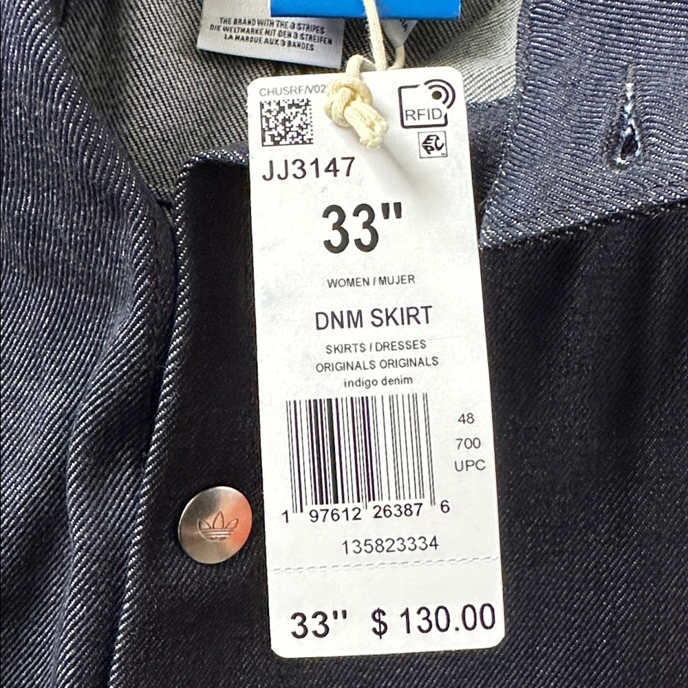 ADIDAS ORIGINALS
High Waist Denim Mini Skirt With Pockets In Blue - Picture 6 of 7